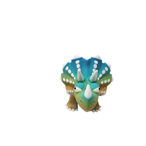 Set Of 3 Cartoon Dinosaur Figures T-Rex Triceratops Brachiosaurus 3d Printed (n) - Picture 13 of 16